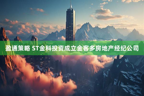 盈通策略 ST金科投资成立金客多房地产经纪公司