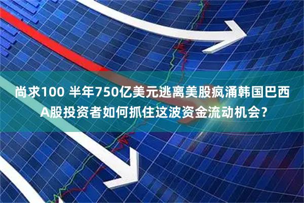 尚求100 半年750亿美元逃离美股疯涌韩国巴西 A股投资者如何抓住这波资金流动机会？